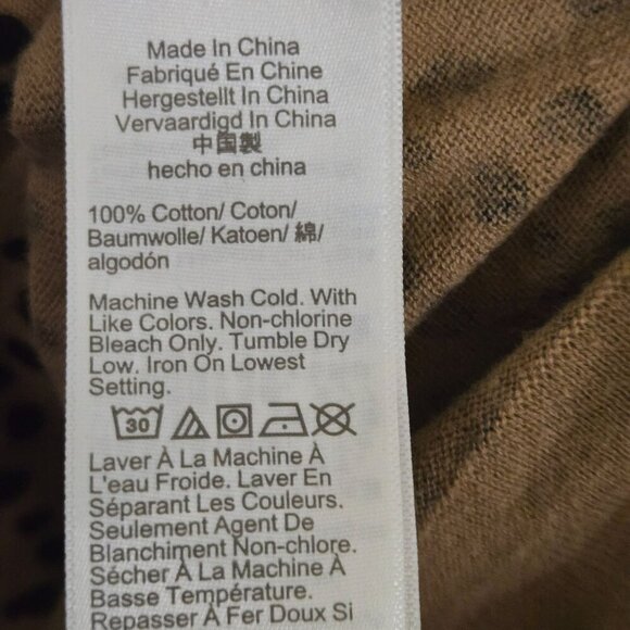 J.Crew Cheetah Teddie Sustainable 100% Cotton Crewneck Pullover Size M - Picture 7 of 8